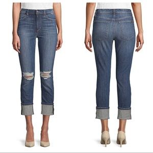 Joe’s Denim High Rise Crop Skinny Jeans